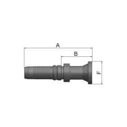 Parkrimp No-Skive Fittings 2piece - Series IF - K15IF-32-40