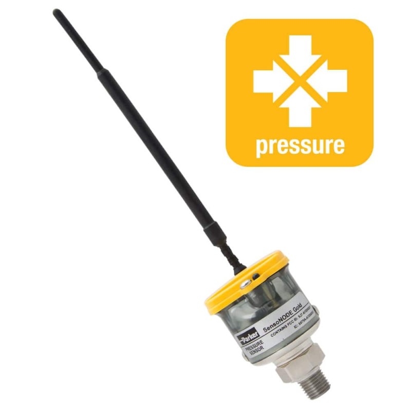 Wireless SensoNODE™ Gold Sensors with Voice of the Machine™ Cloud Software - Continuous Condition Monitoring - SNPT2-1-2-4MP