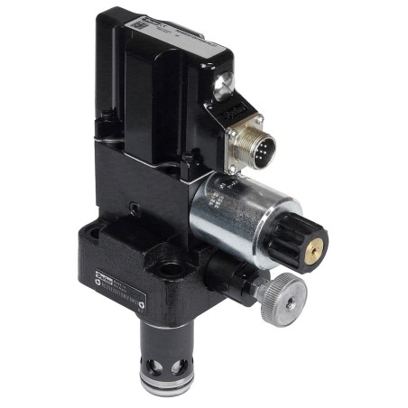 Proportional Pressure Relief Valve with Onboard Electronics - Series RE*E*T - RE25E17T1SN1F0