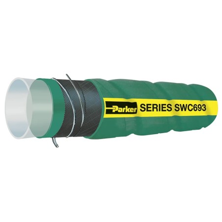 WILDCATTER® UHMWPE CORRUGATED CHEMICAL SUCTION HOSE - SWC693-1000