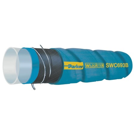 WILDCATTER® UHMWPE CORRUGATED CHEMICAL SUCTION HOSE - SWC693B-1000