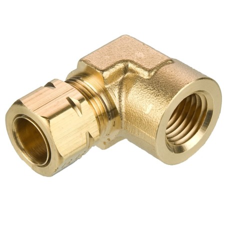 Brass Compression Fittings, Compress-Align - 170CA-12-12