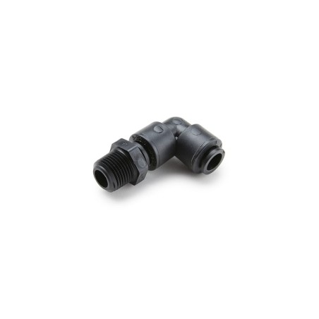 Push-to-Connect all plastic FDA compliant fitting, Parker TrueSeal - FB4MES2-HBLK