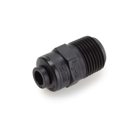 Push-to-Connect all plastic FDA compliant fitting, Parker TrueSeal - FB6MC6-HBLK