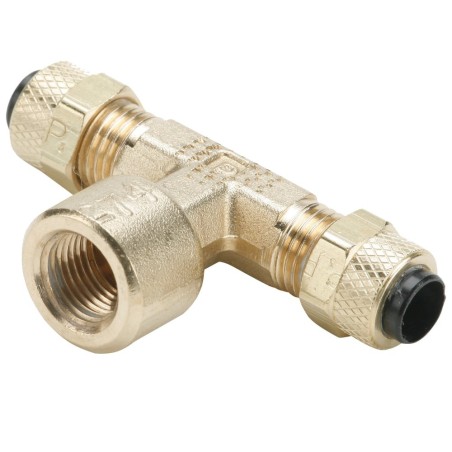 Brass Compression Fittings for Thermoplastic and Soft Metal Tubing - Poly-Tite. - 177P-4-2