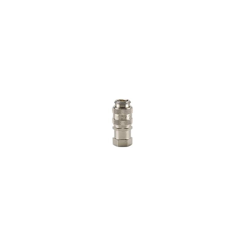 Miniature Size, Valved, Brass, Push to Connect Quick Couplings (fluid) up to 250 psi - DM Series Couplers - DM-121-2FP