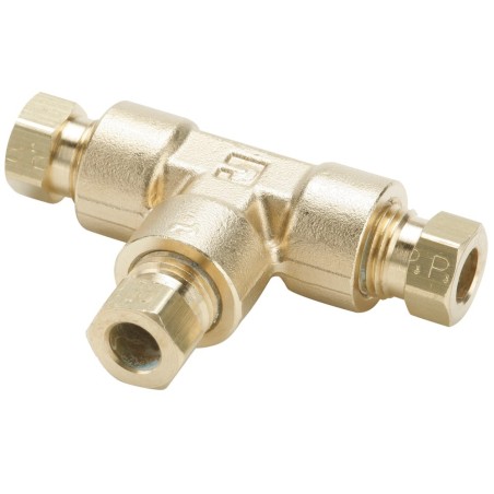 Brass flareless tube fitting, Hi-Duty - 164HD-4