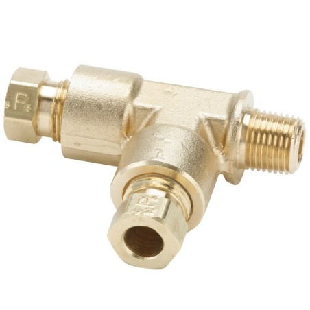 Brass flareless tube fitting, Hi-Duty - 171HD-4-2