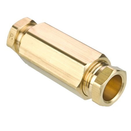 Brass flareless tube fitting, Hi-Duty - 62HD-2