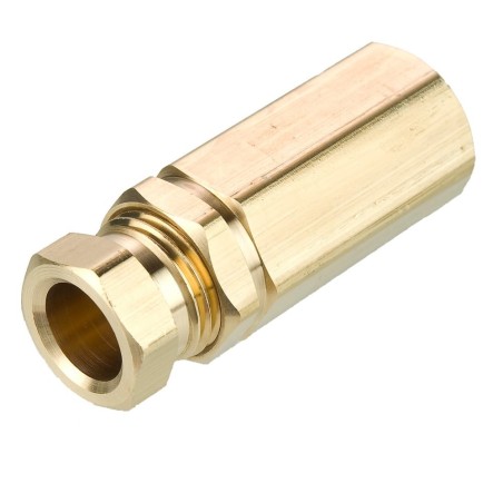 Brass flareless tube fitting, Hi-Duty - 66HD-4-2