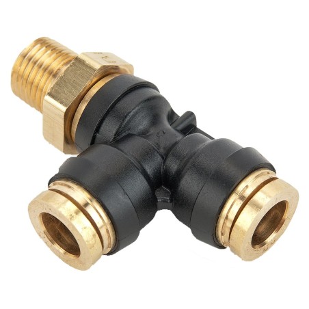 Air Brake D.O.T. composite & brass push-to-connect fittings, PTC - 371PTC-6-4-4