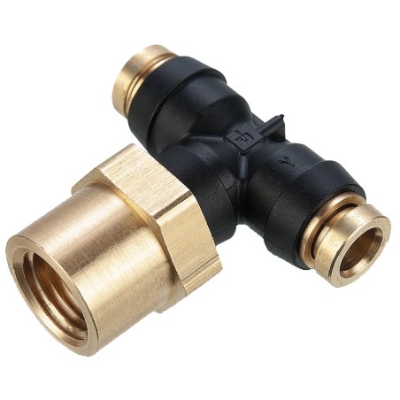 Air Brake D.O.T. composite & brass push-to-connect fittings, PTC - 377PTC-4-4