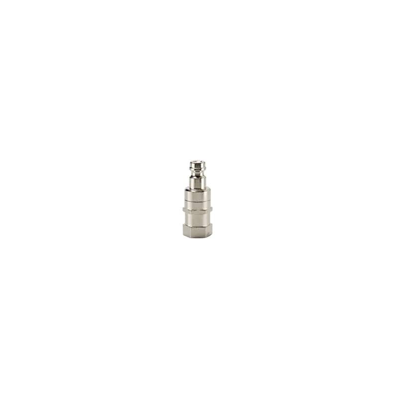 Miniature Size, Valved, Brass, Push to Connect Quick Couplings (fluid) up to 250 psi - DM Series Nipples - DM-122-2FP