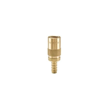 Mold Coolant Quick Couplings, Angled Hose Barb Ends (water, oil, coolant) up to 200 psi - Moldmate Series Couplers - PC206