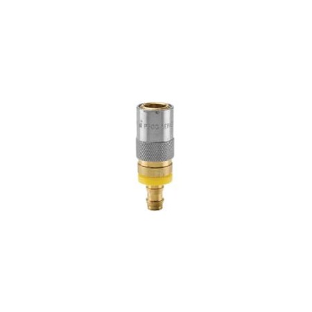 Mold Coolant Quick Couplings, Angled Hose Barb Ends (water, oil, coolant) up to 200 psi - Moldmate Series Couplers - PC204AV-BP