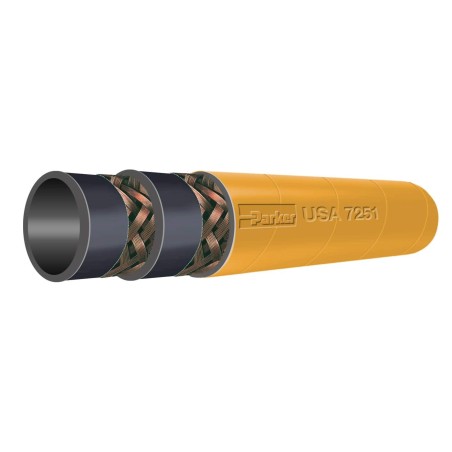 THORO-BRAID® Medium Pressure Wire Braid Multipurpose Oil Resistant Hose, Series 7251 - 7251-1501K