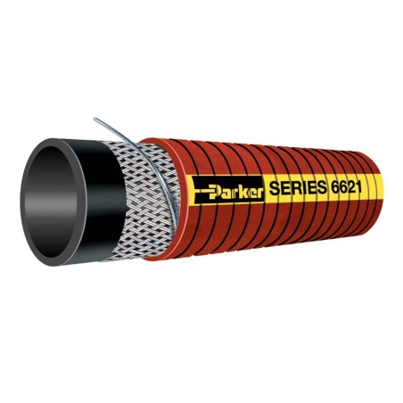 Silicone Greek Corrugated High Temperature Wire Reinforced Coolant Hose, Series 6621 - Series 6621