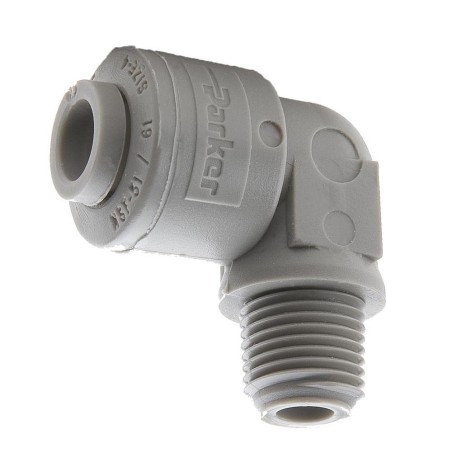 Push-to-Connect all plastic FDA compliant fitting, Parker TrueSeal - A5ME4-MG