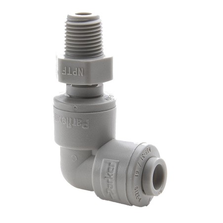 Push-to-Connect all plastic FDA compliant fitting, Parker TrueSeal - A6MES2-MG