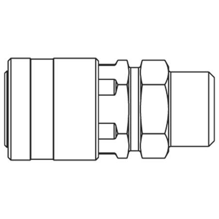 Premium Plus Quick Coupling with Scandinavian Profile, Series 1100 - 1100KAAW13MPC