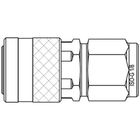 Premium Plus Quick Coupling with Scandinavian Profile, Series 1100 - 1100KAIW10MPC