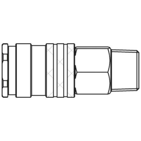 Premium Plus Quick Coupling with Scandinavian Profile, Series 1300 - 1300KAAK13MPN