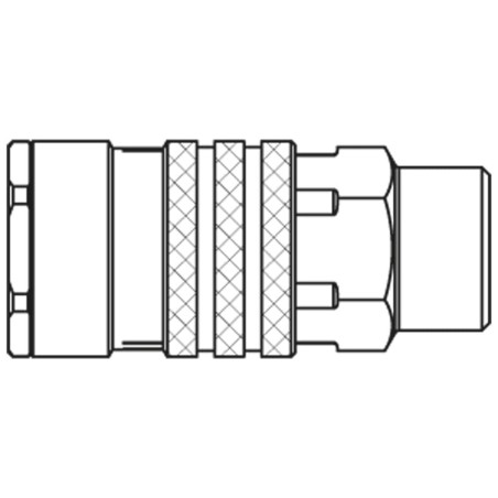 Premium Plus Quick Coupling with Scandinavian Profile, Series 1300 - 1300KBAW17MPN