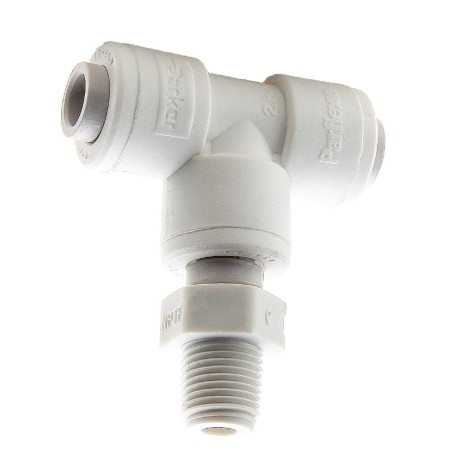 Push-to-Connect all plastic FDA compliant fitting, Parker TrueSeal - PP4MTS2