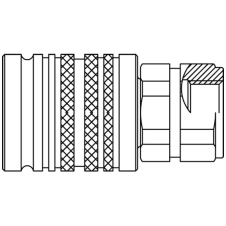 Hydraulic Quick Coupling with ISO A Profile, Series 2000 - 4V53G4X3-C