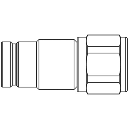 Hydraulic Flat Face Quick Coupling with Parker Profile, Series FF - FF2520