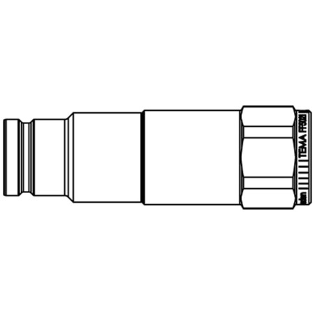 Hydraulic Flat Face Quick Coupling with Parker Profile, Series FF - FF5021 CV