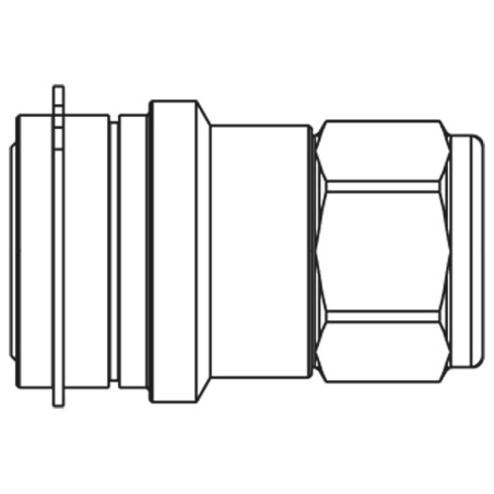 Hydraulic Flat Face Quick Coupling with Parker Profile, Series FF - FF5010 CE