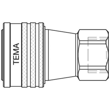 Hydraulic Quick Coupling with ISO A Profile, Series 5500 - 5510