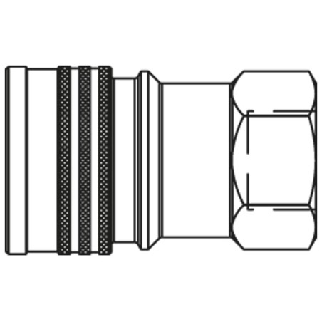 Szybkozłącze hydrauliczne o profilu ISO B, seria IB - IB2510