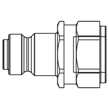 Szybkozłącze wysokociśnieniowe o profilu Parker, seria HP - HP1020 417