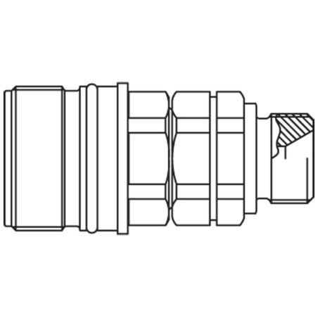 Szybkozłącze wkręcane, seria QHPA - QHPA53-F4B3-C