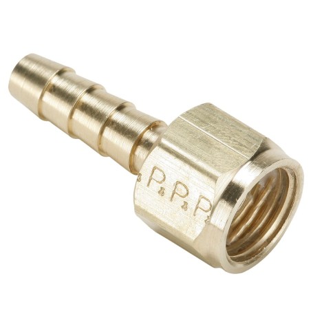 Brass Hose Barb Fittings - 146HBLFSV-6-6