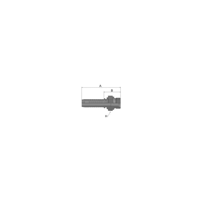 High Pressure ParLock Skive Fittings - VS Series - KD9VS-4-4