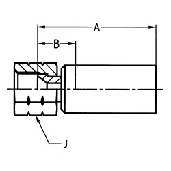 Crimped Thermoplastic Hydraulic Hose Fittings,  9X Series - 1069X-8-06