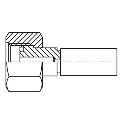 Zaciskane termoplastyczne łączniki do węży hydraulicznych, seria PX - 1GAPX-12-04BF