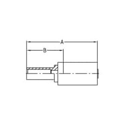 Zaciskane termoplastyczne łączniki do węży hydraulicznych, seria PX - 11DPX-12-06