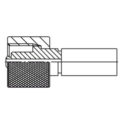 Zaciskane termoplastyczne łączniki do węży hydraulicznych, seria PX - 1GAPX-8-04BF2