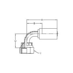 Zaciskane termoplastyczne łączniki do węży hydraulicznych, seria PX - 1J9PX-4-03