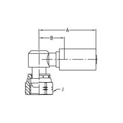 Zaciskane termoplastyczne łączniki do węży hydraulicznych, seria PX - 1B4PX-4-04