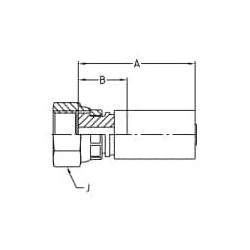 Zaciskane termoplastyczne łączniki do węży hydraulicznych, seria PX - 1JCPX-4-03