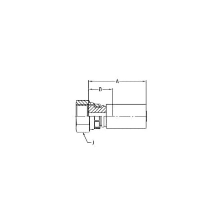 Zaciskane termoplastyczne łączniki do węży hydraulicznych, seria PX - 1JCPX-4-03