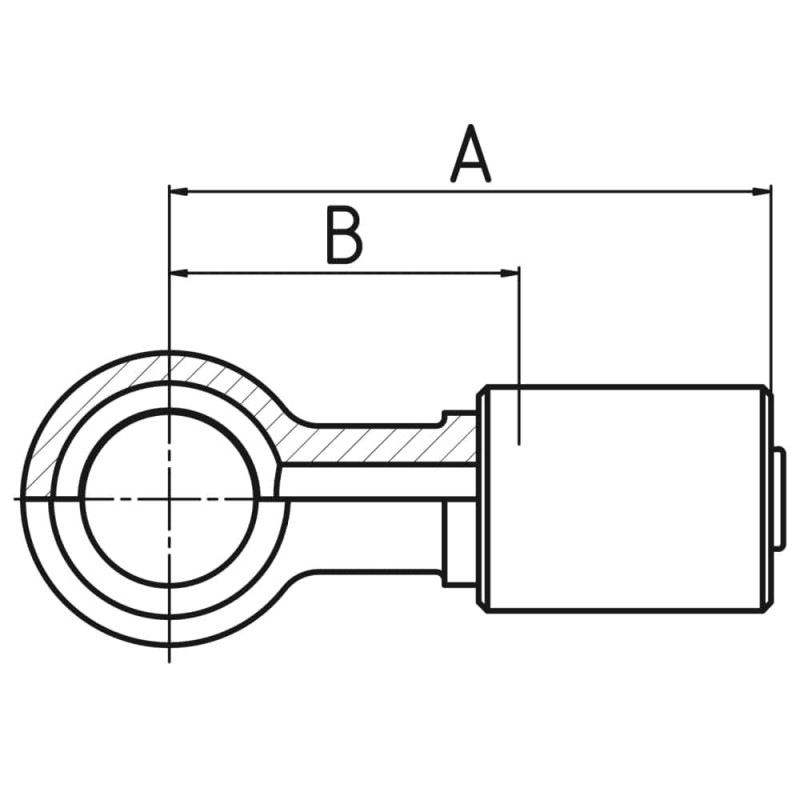 Crimped Thermoplastic Hydraulic Hose Fittings, PX-LPG Series - 149PX-10-03-LPG