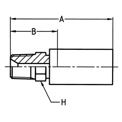 Zaciskane termoplastyczne łączniki do węży hydraulicznych, seria YX - 101YX-2-03