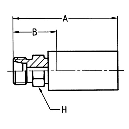 Zaciskane termoplastyczne łączniki do węży hydraulicznych, seria YX - 1D0YX-6-03