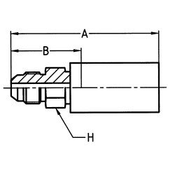 Zaciskane termoplastyczne łączniki do węży hydraulicznych, seria YX - 103YX-4-03